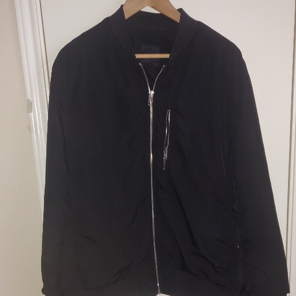 H&M Classic Black Bomber Jacket - Picture 10 of 15